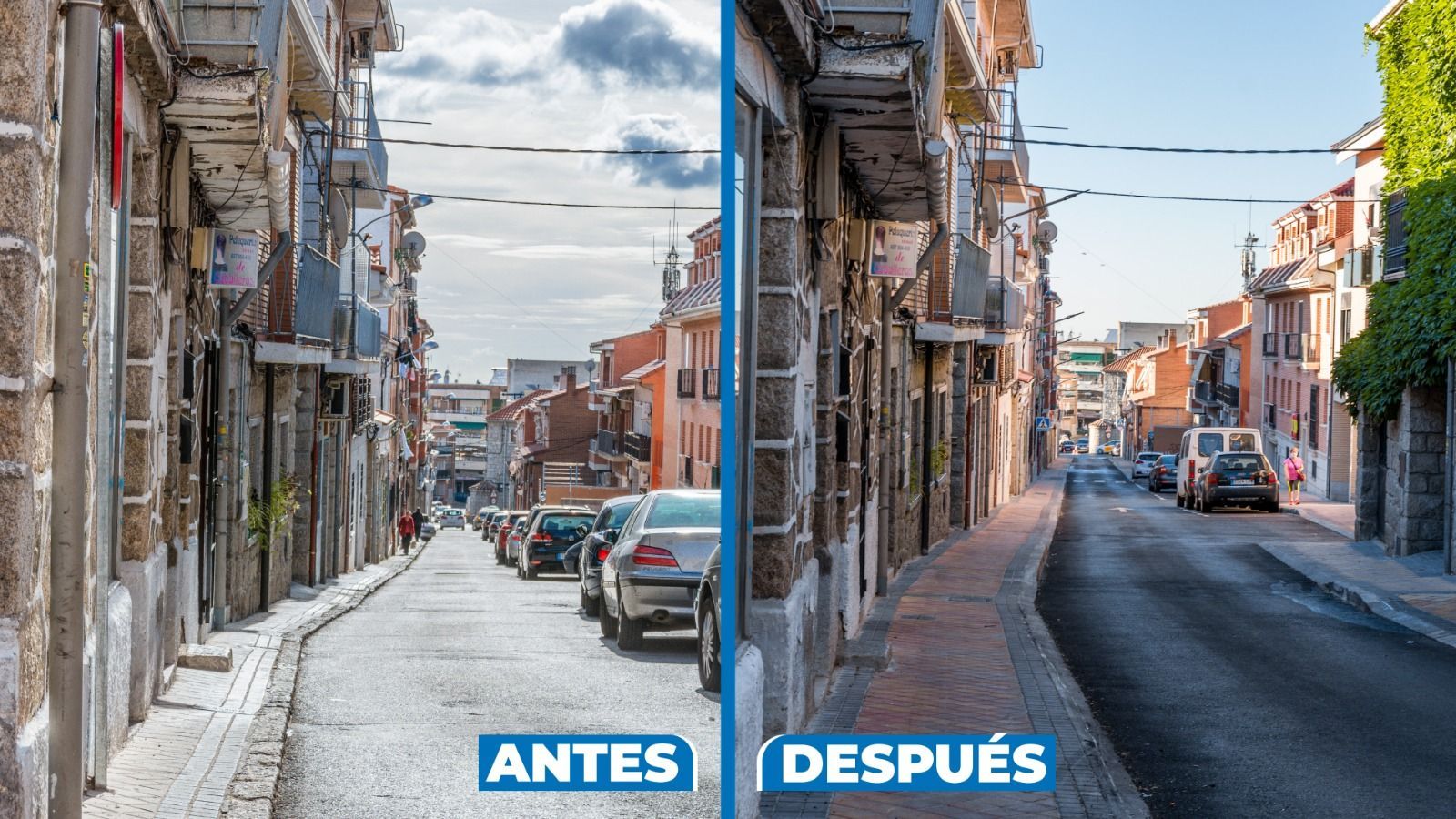 Reurbanización San José Pino y Matacán antes después 2