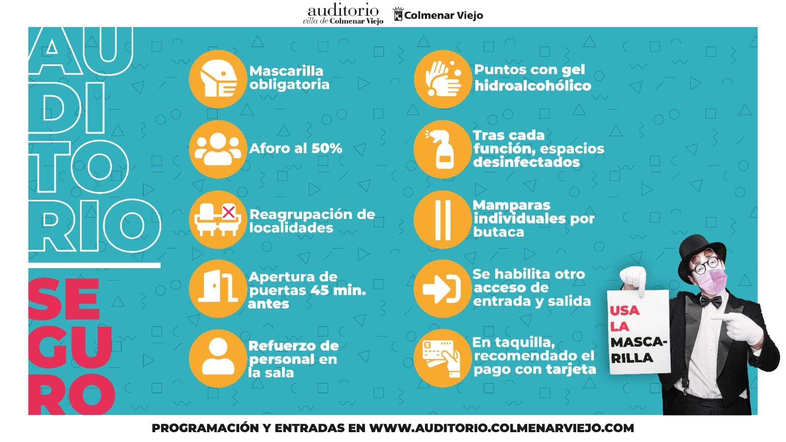 Auditorio CV medidas COVID19