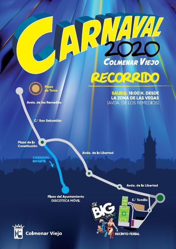 Cartel Recorrido Carnaval 2020
