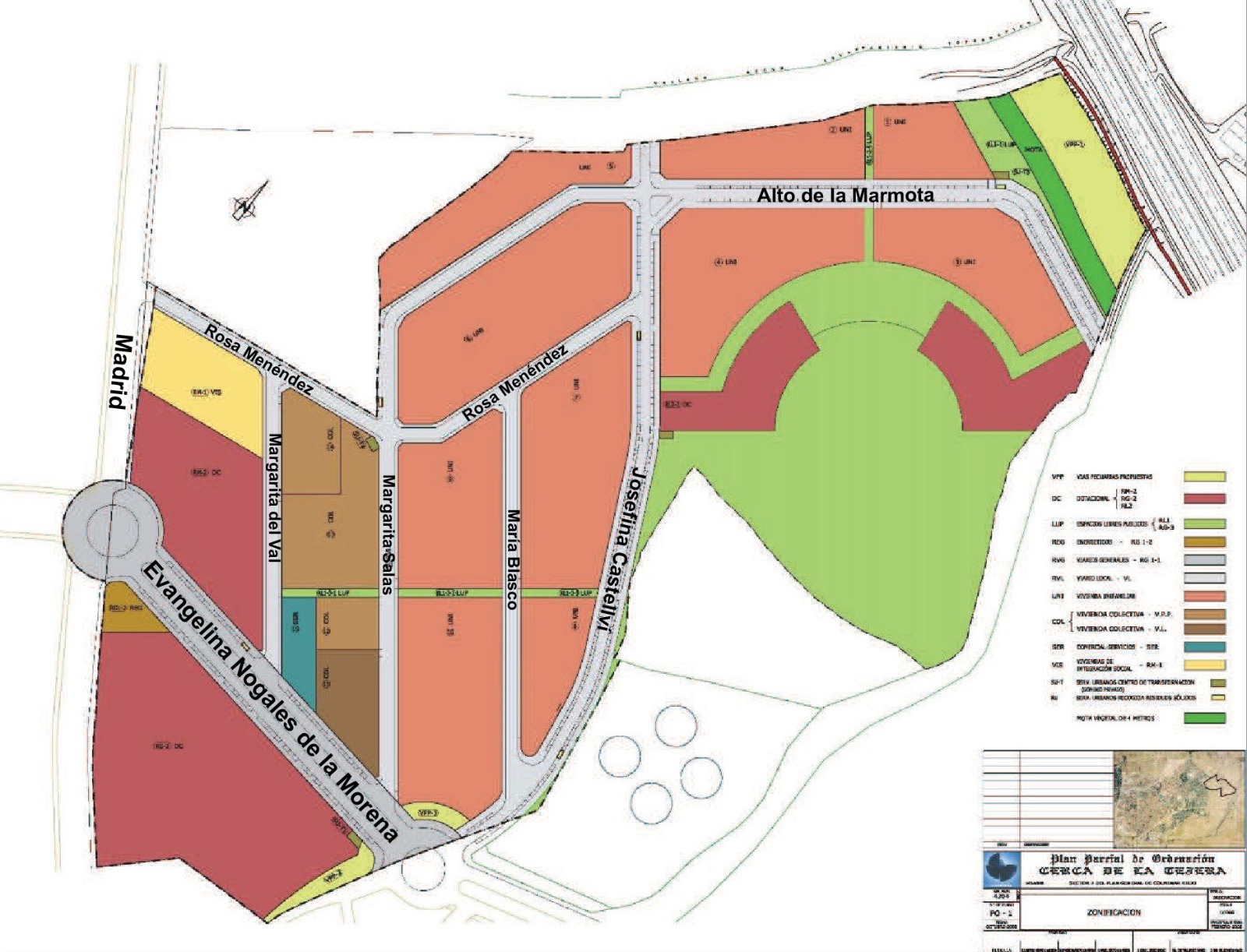 mapa calles Cerca Tejera