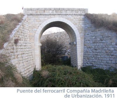 Puente del ferocarril Compañia Madrileña de Urbanización. 1911